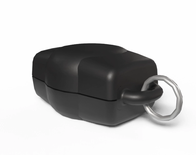 Wearable FOB - Key Ring Housing Black