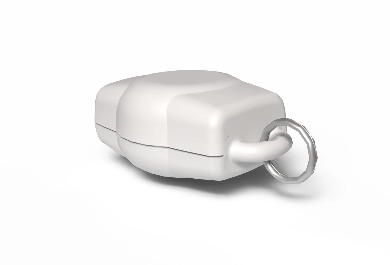 Wearable FOB - Key Ring Housing White Medium